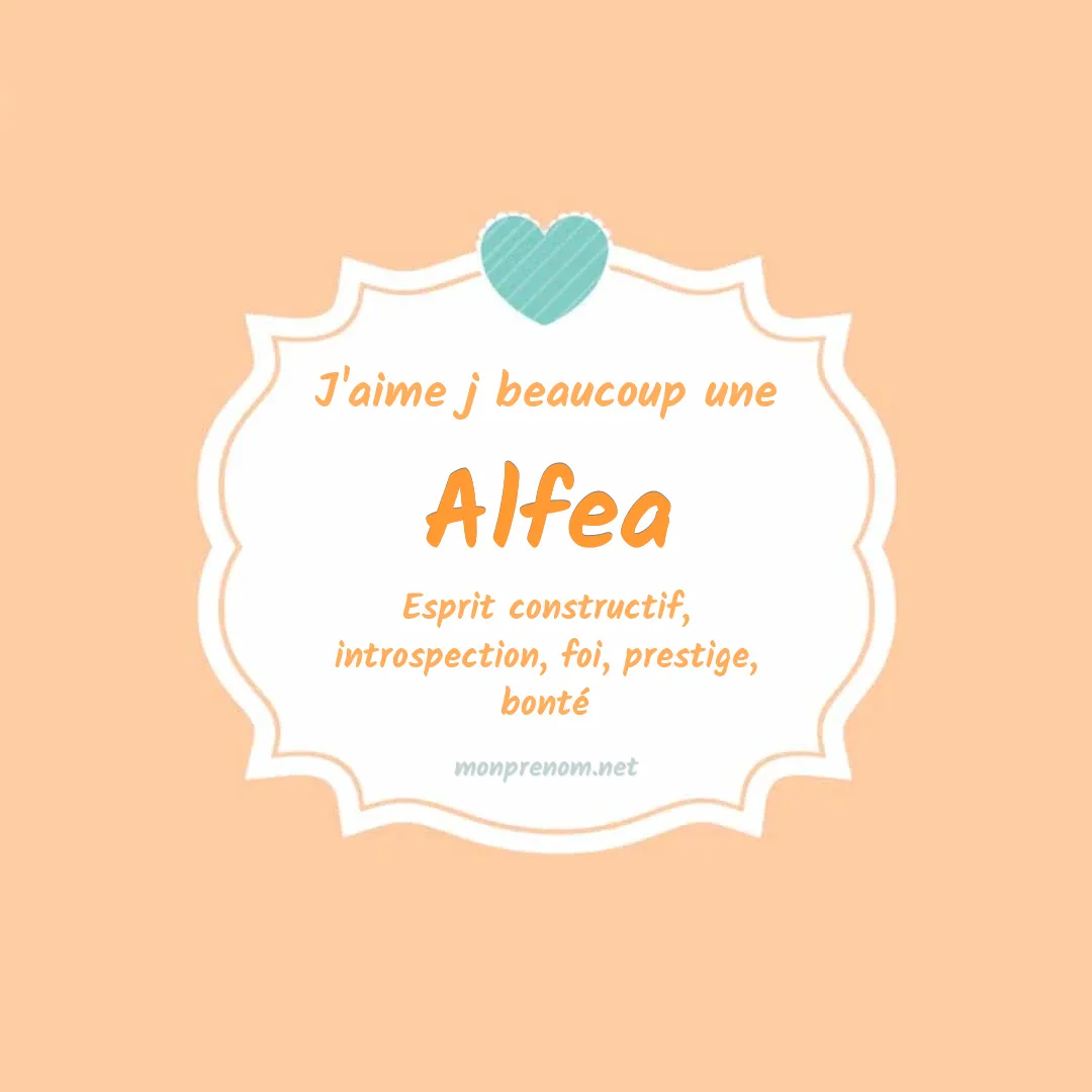 J'aime beaucoup Alfea