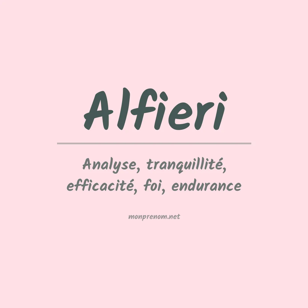 Prénom Alfieri