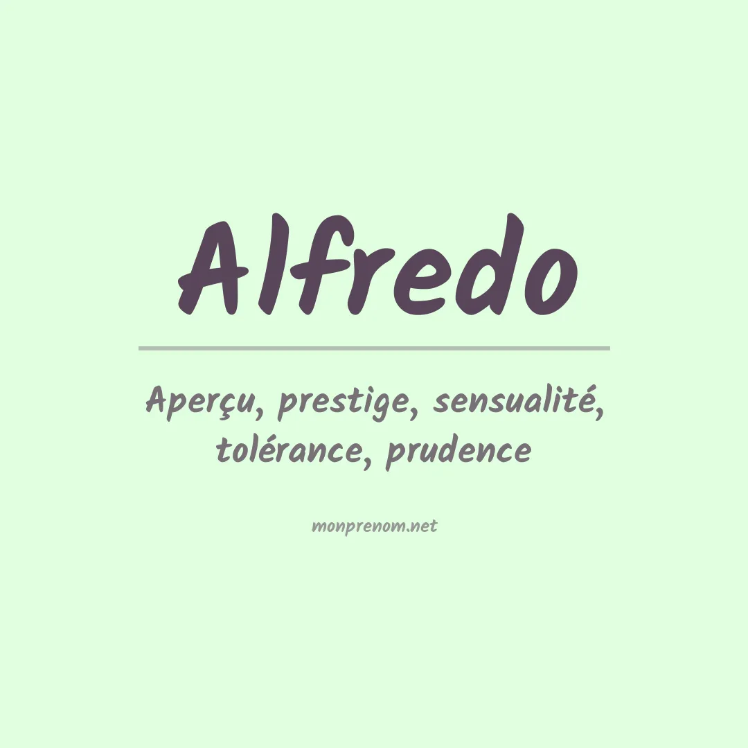 Prénom Alfredo
