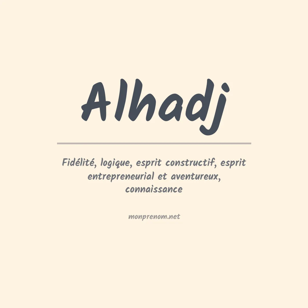 Prénom Alhadj