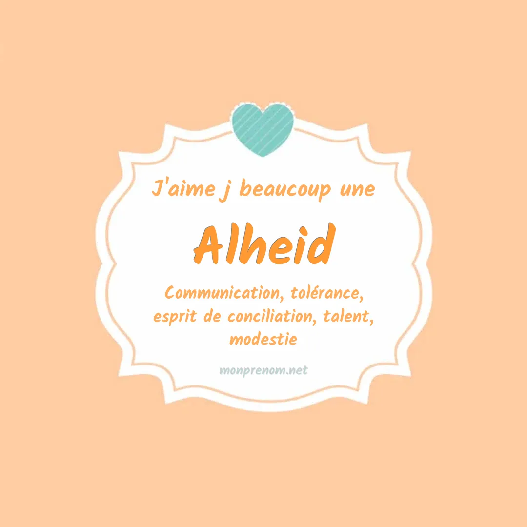 J'aime beaucoup Alheid