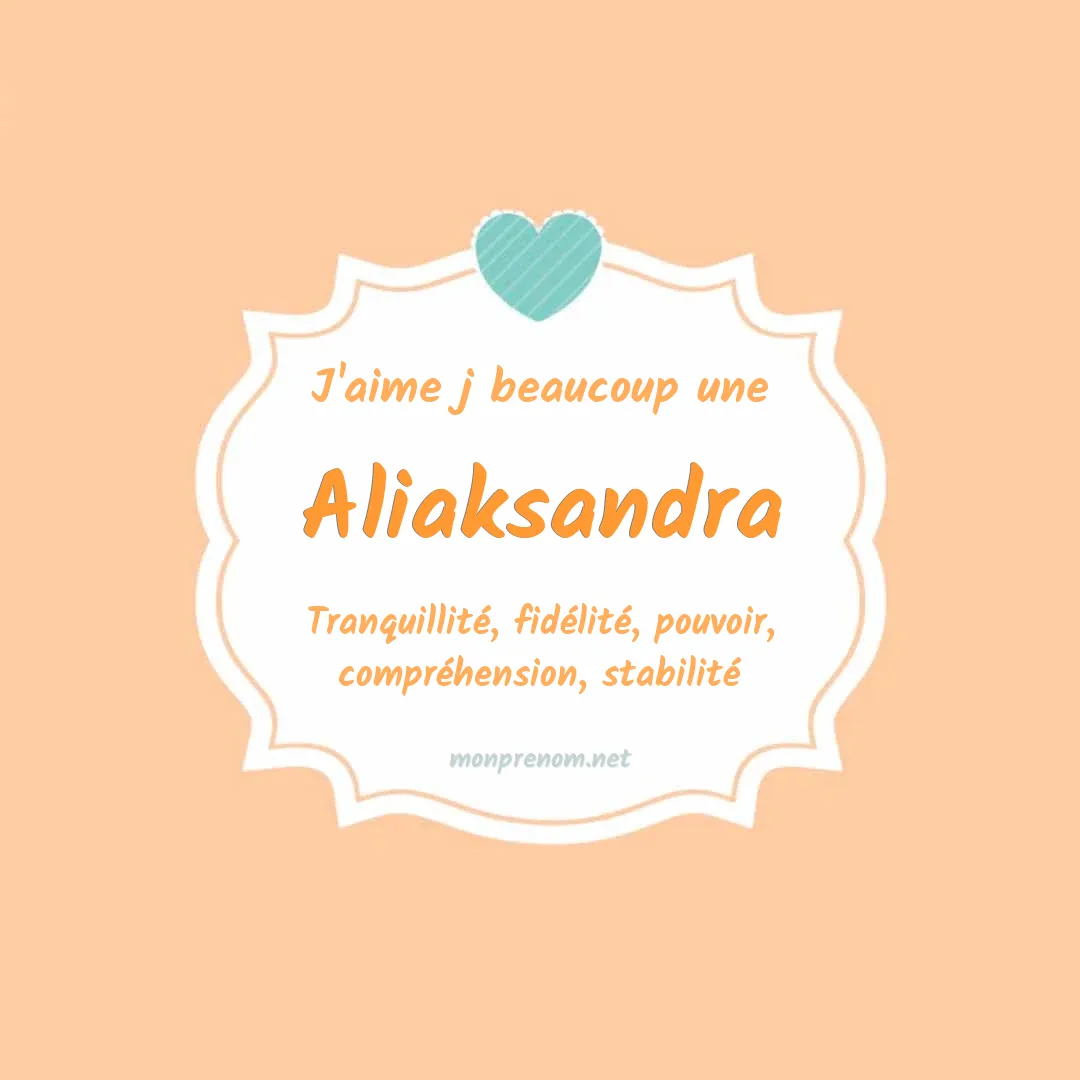 J'aime beaucoup Aliaksandra