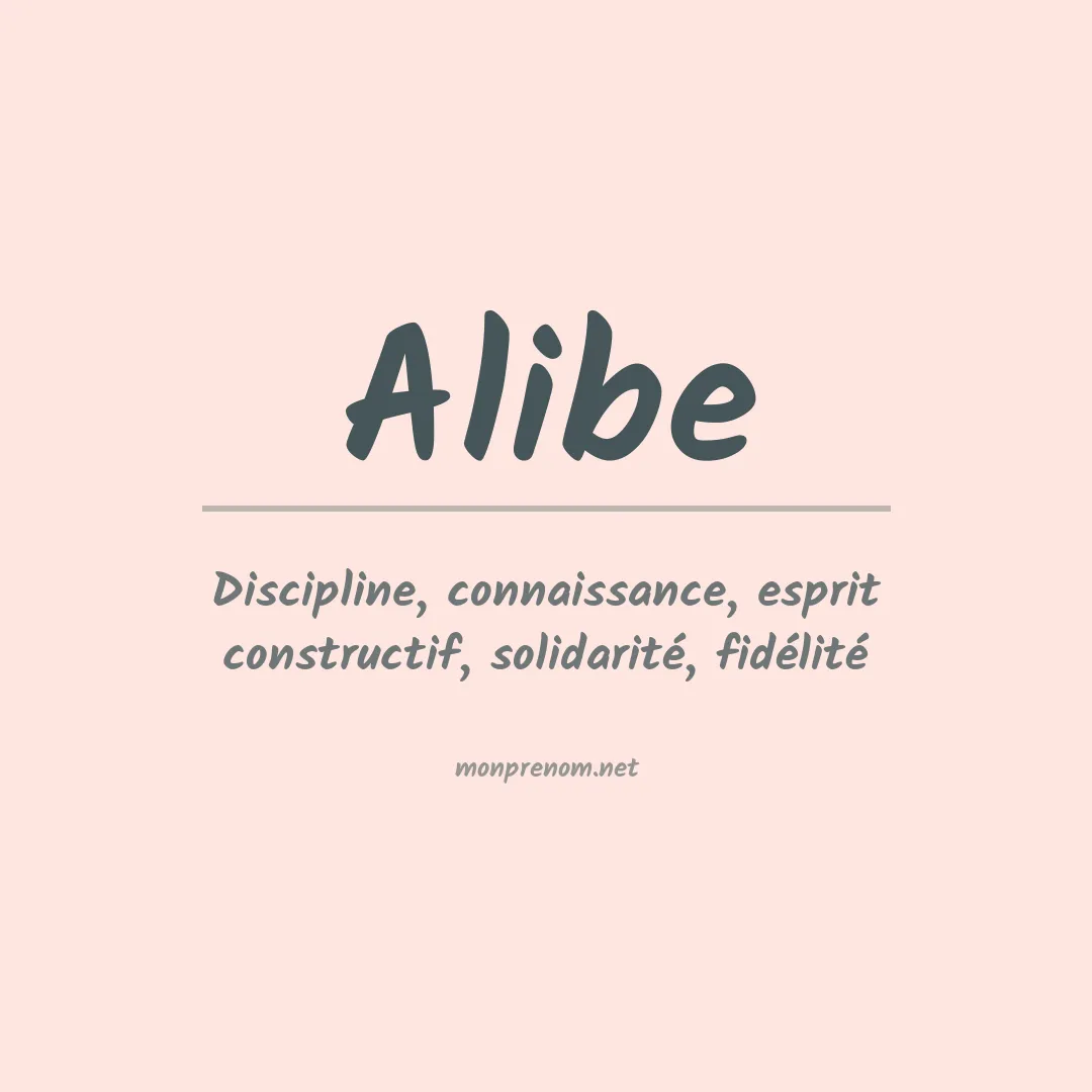 Signification du prénom Alibe