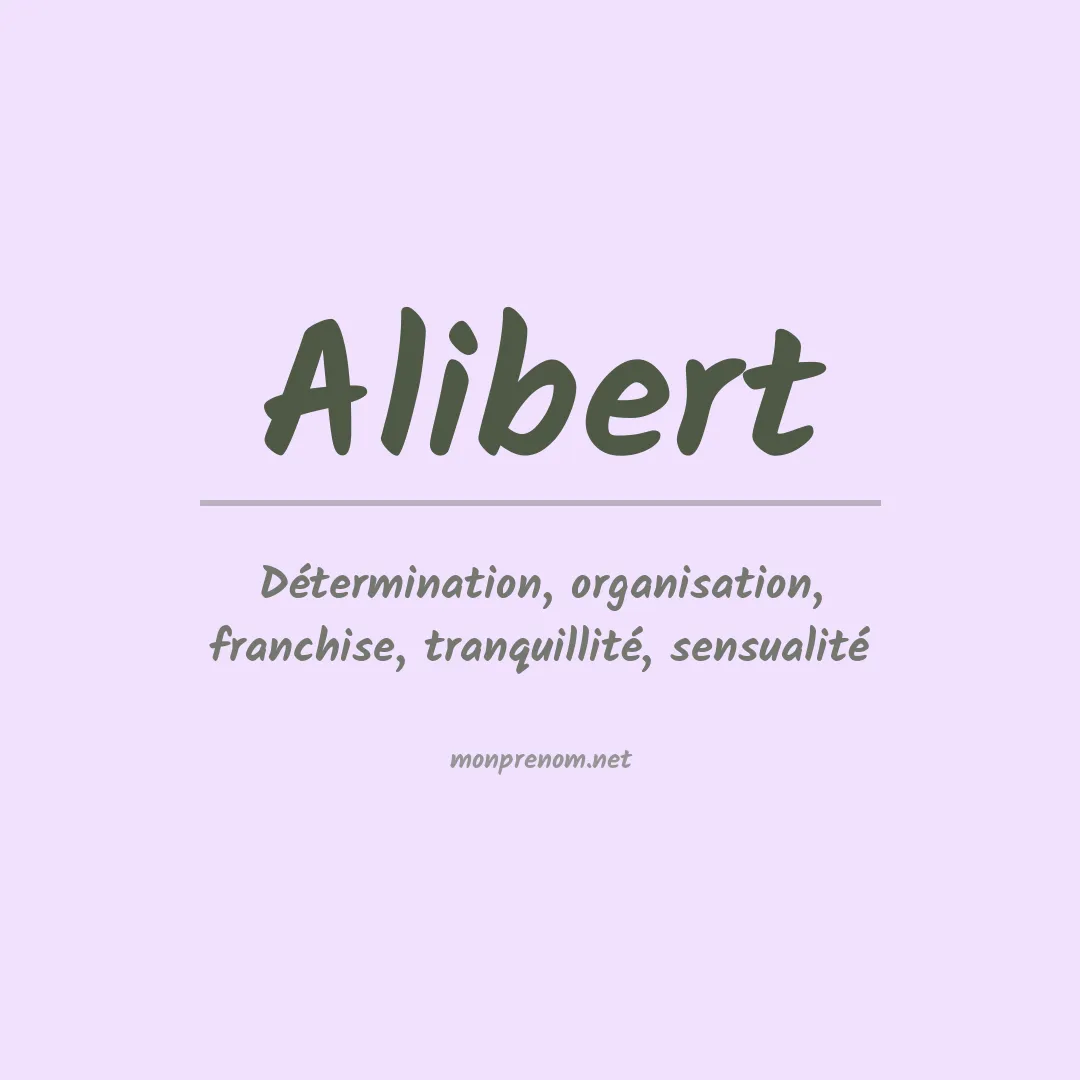 Signification du prénom Alibert