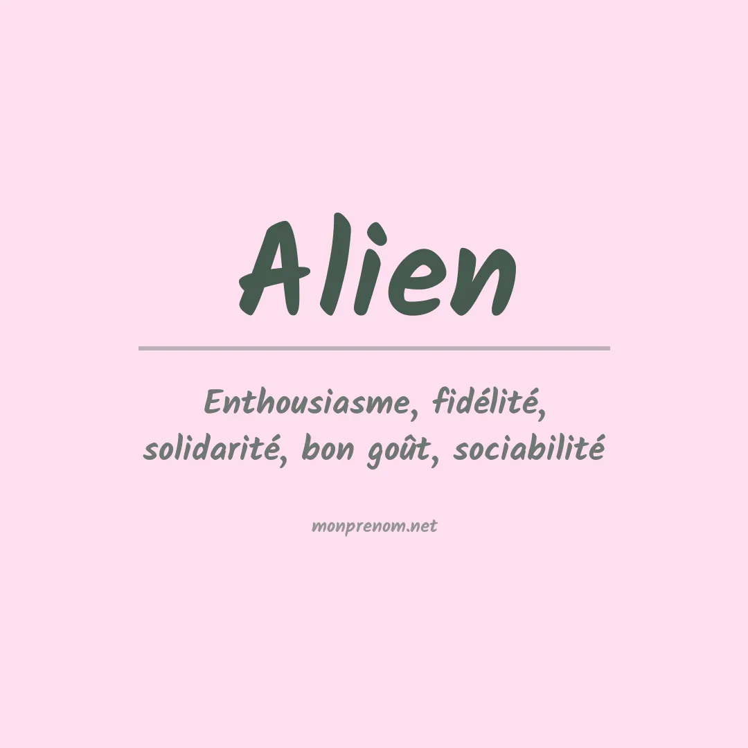 Prénom Alien