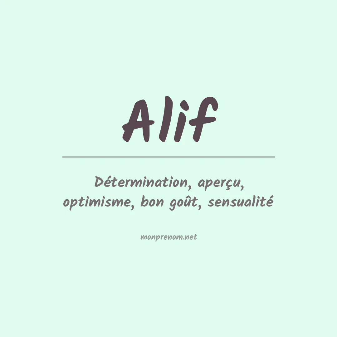 Prénom Alif