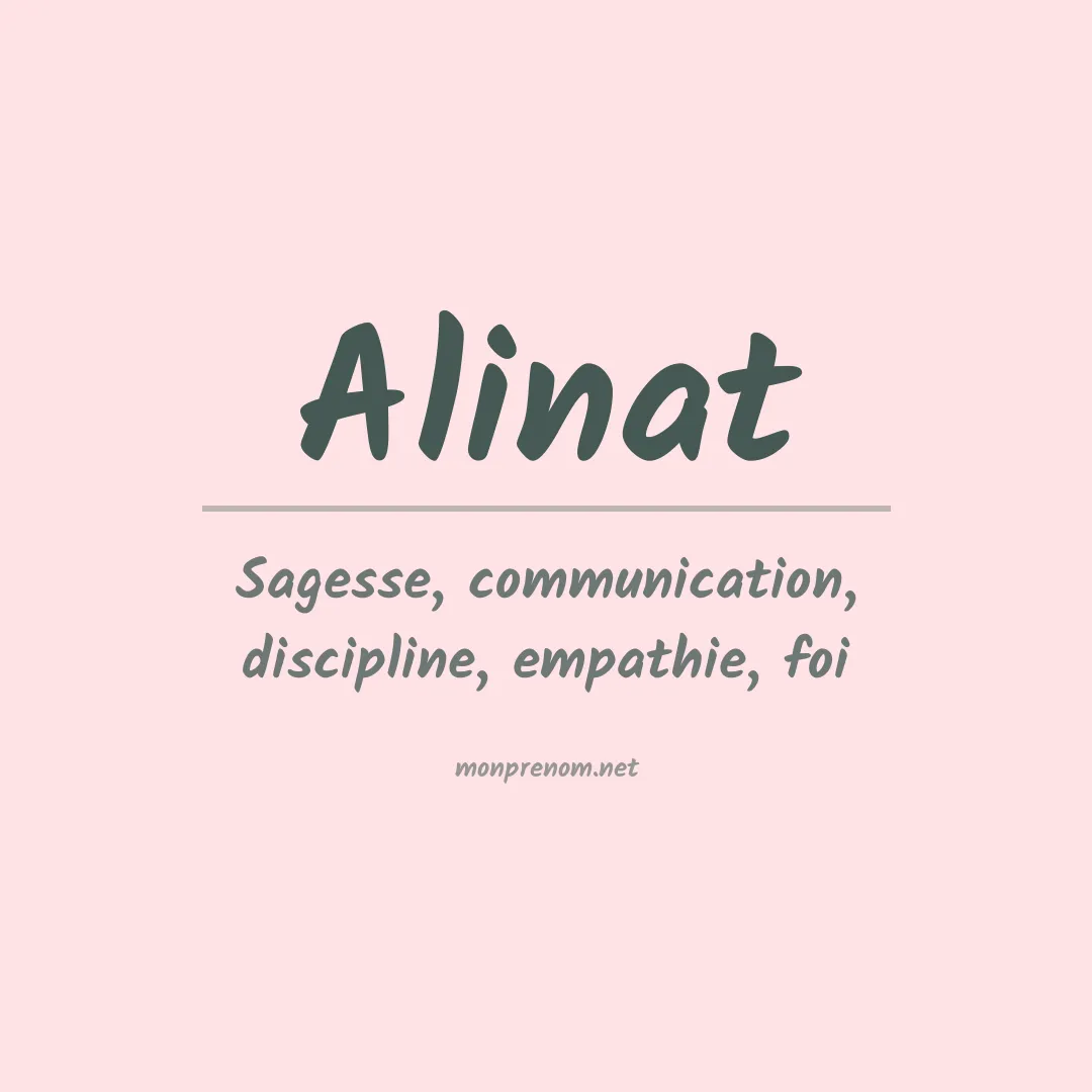 Signification du prénom Alinat