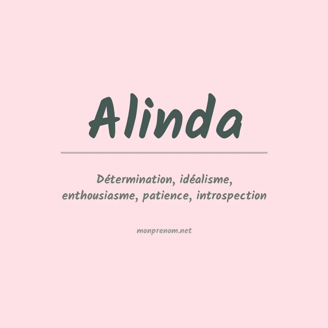 Signification du prénom Alinda