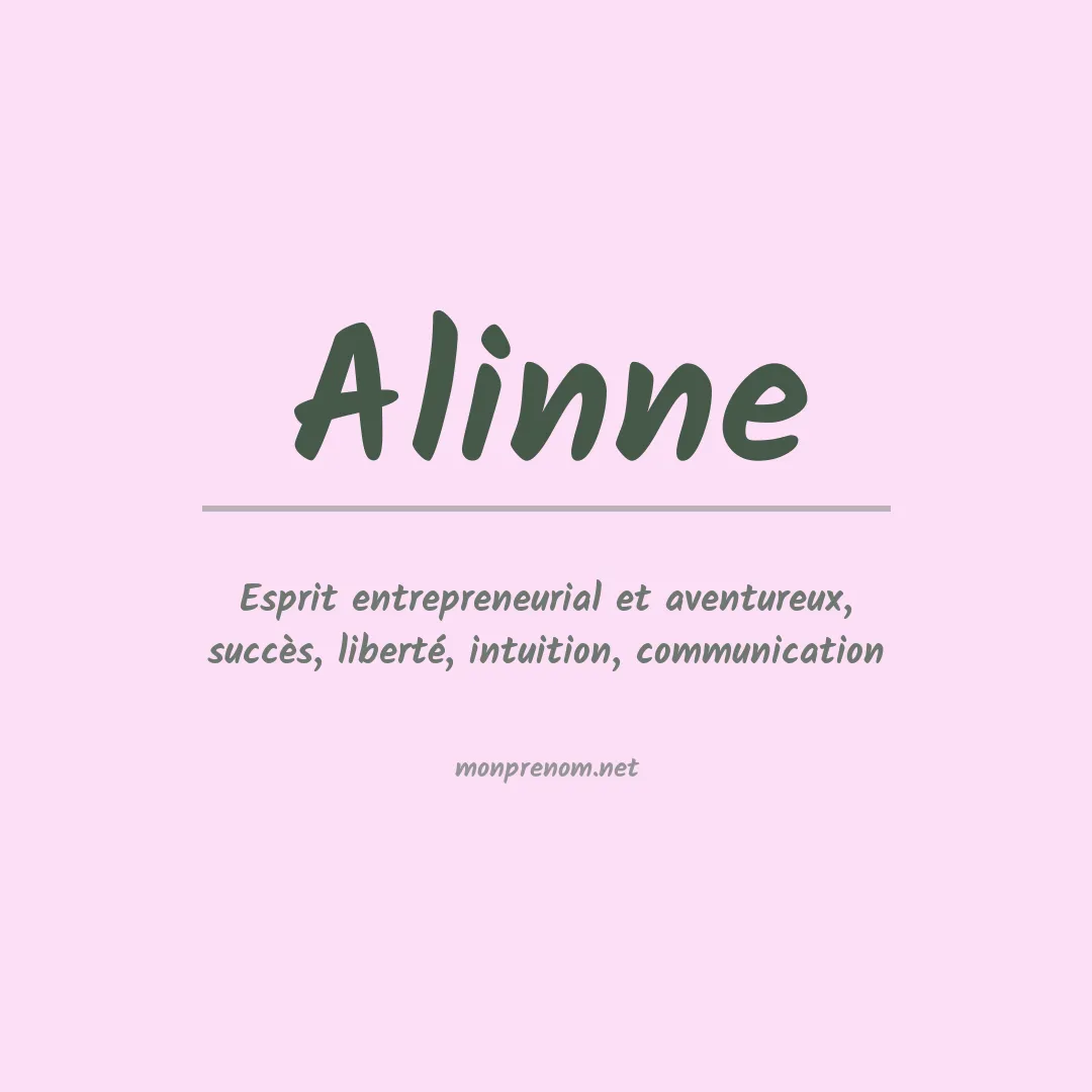Prénom Alinne
