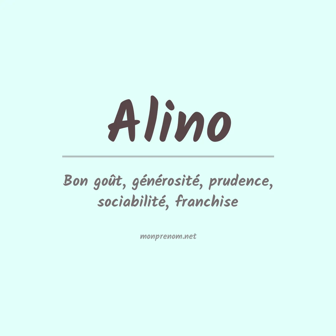 Prénom Alino