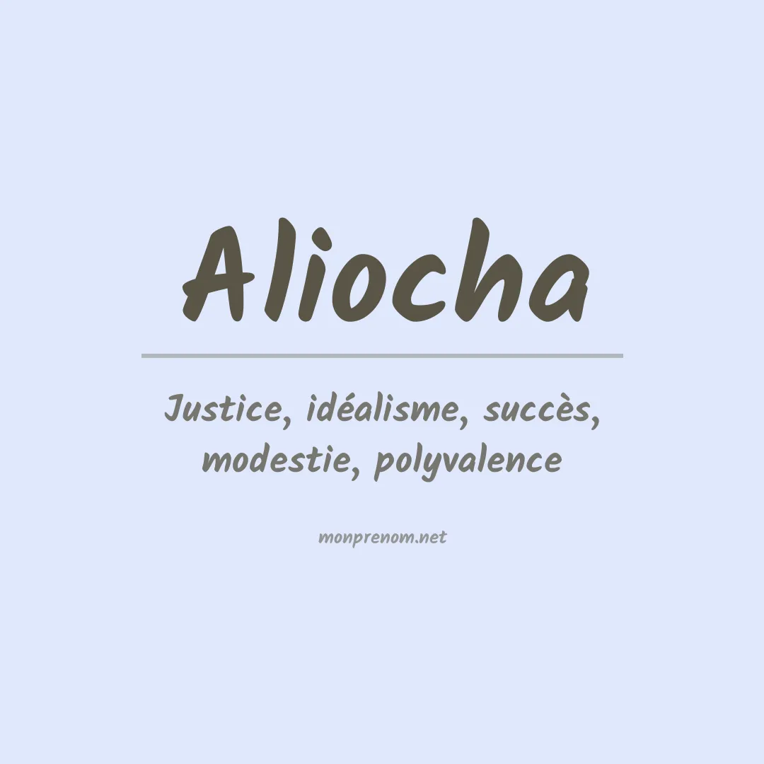 Prénom Aliocha
