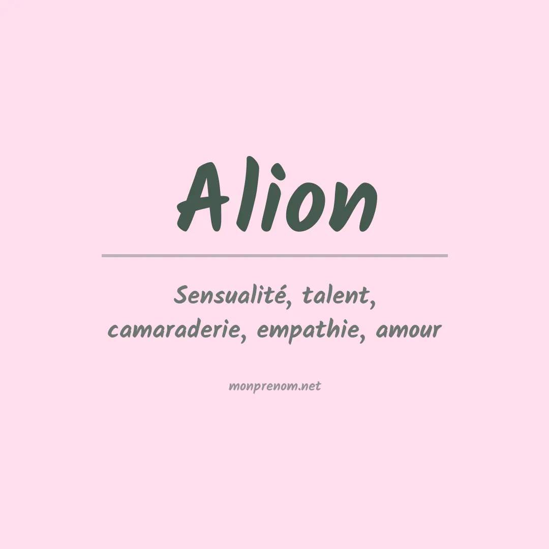 Prénom Alion