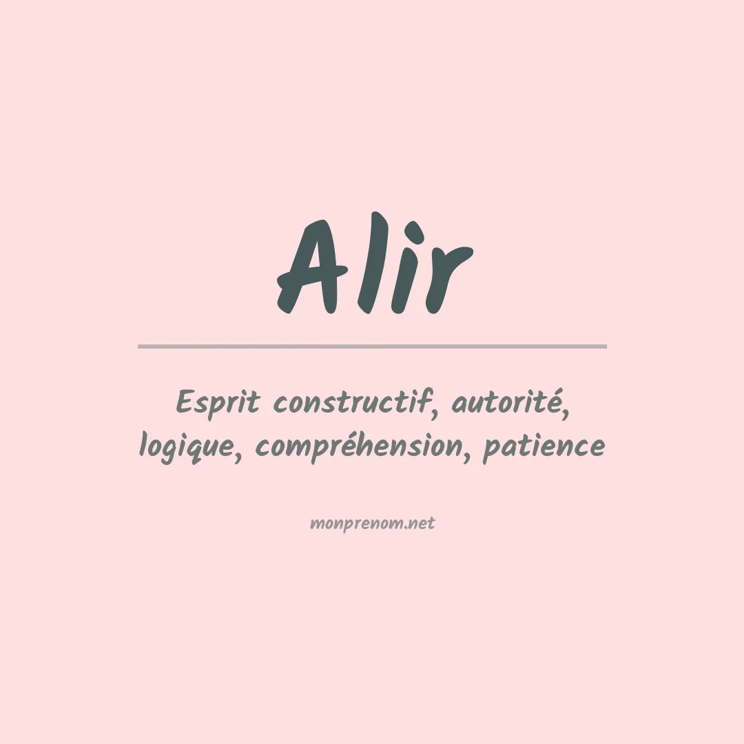 Prénom Alir