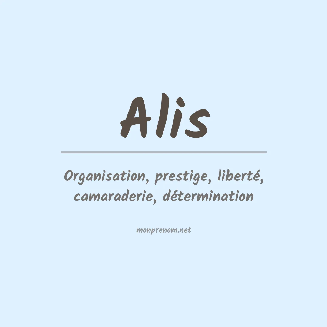 Prénom Alis