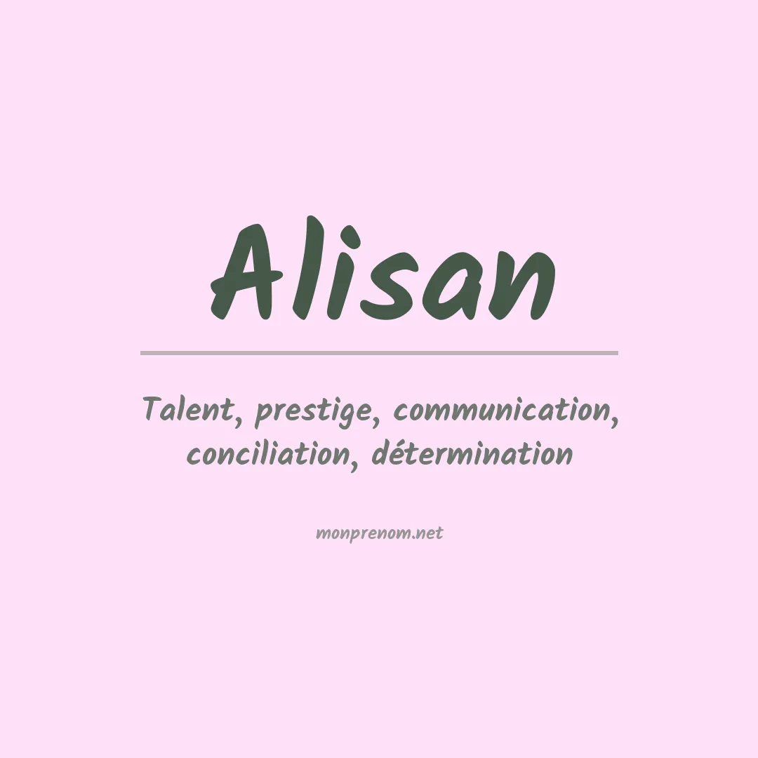 Prénom Alisan