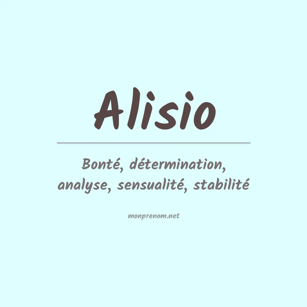 Prénom Alisio