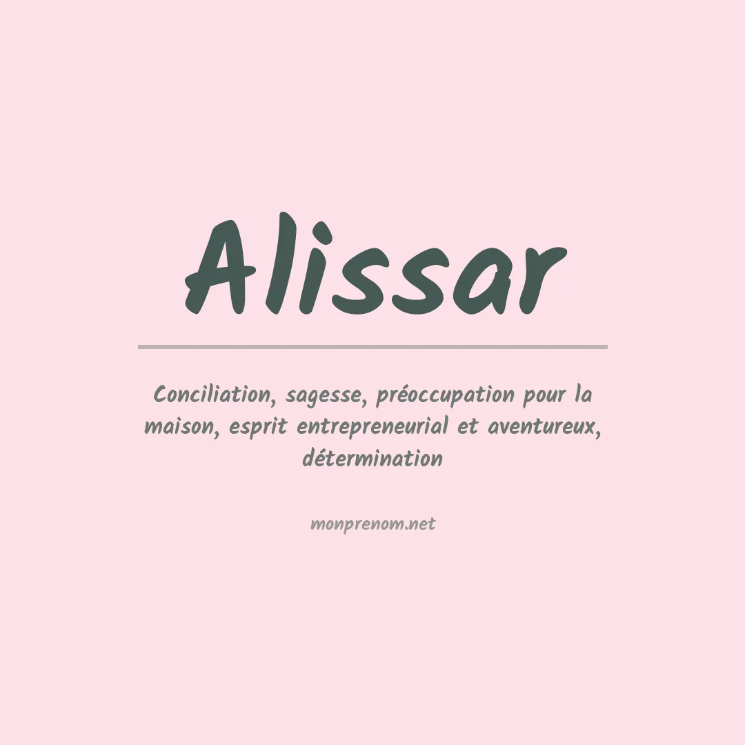 Prénom Alissar
