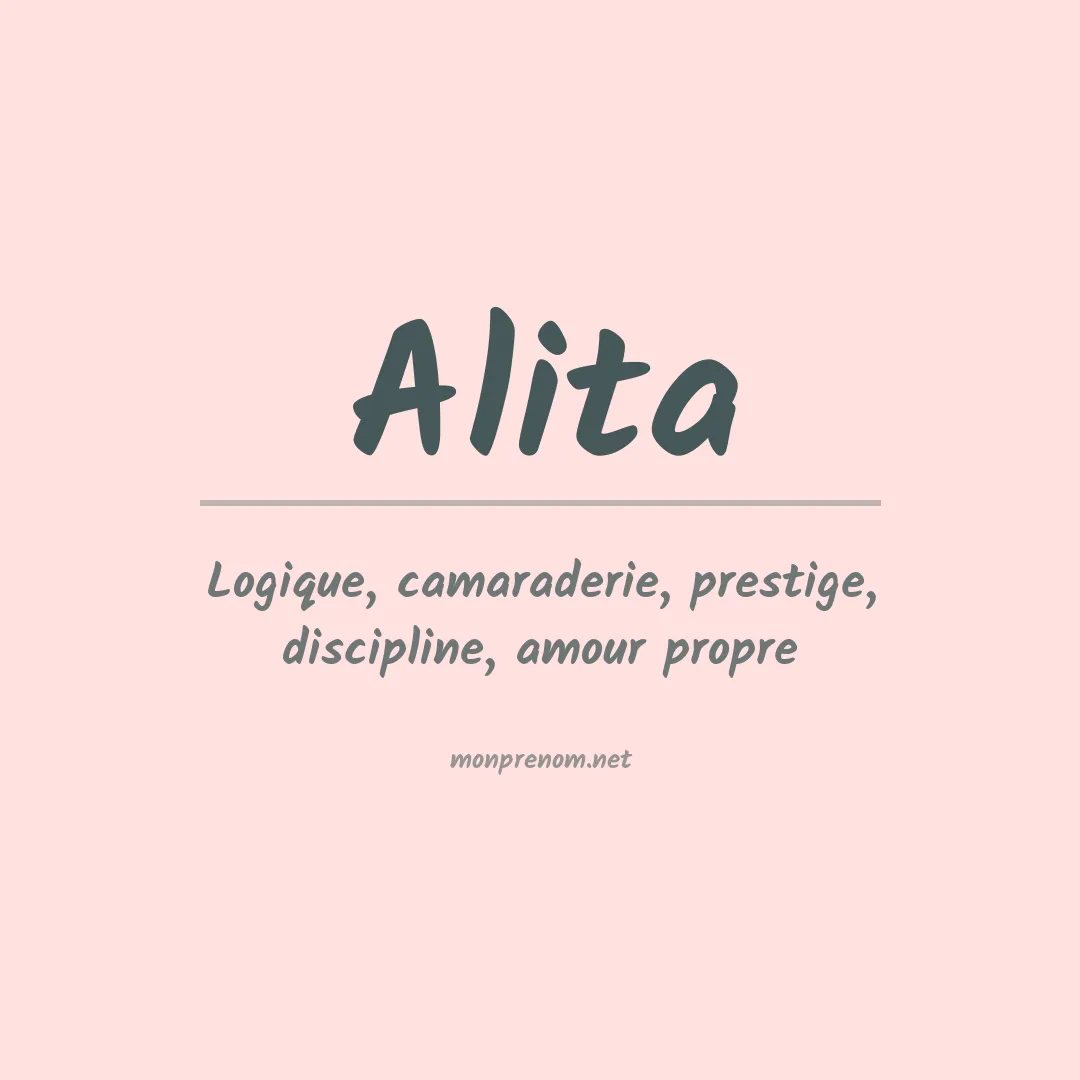 Signification du prénom Alita