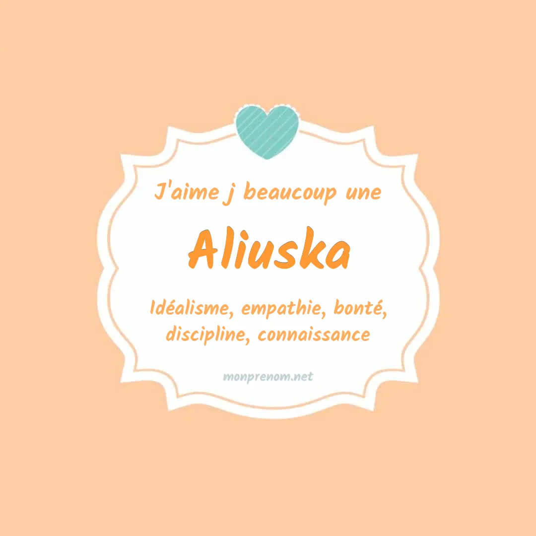 J'aime beaucoup Aliuska