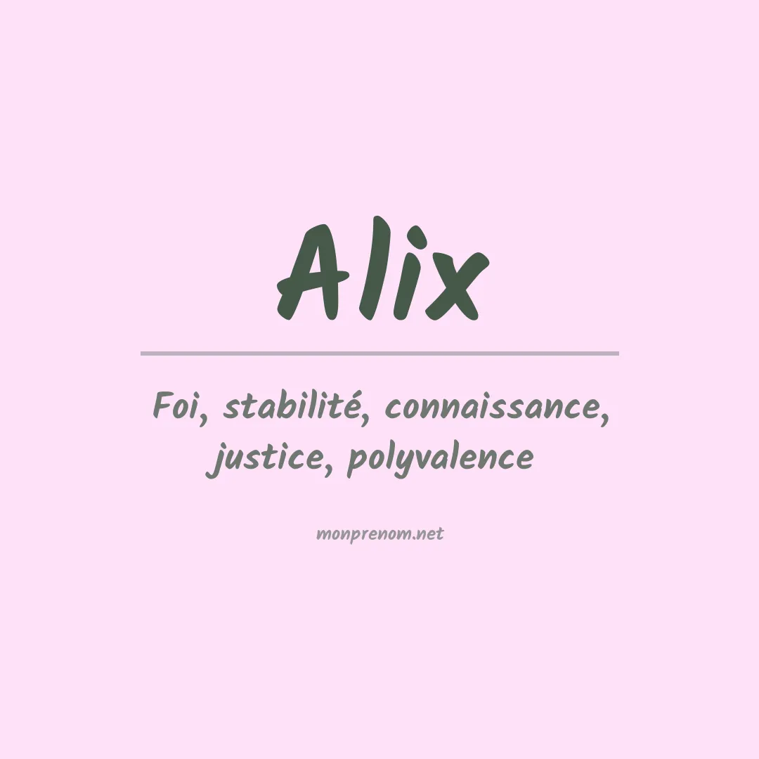 Prénom Alix