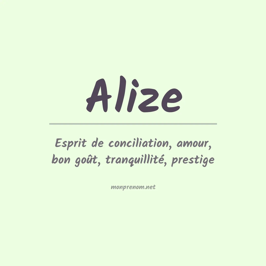 Prénom Alize