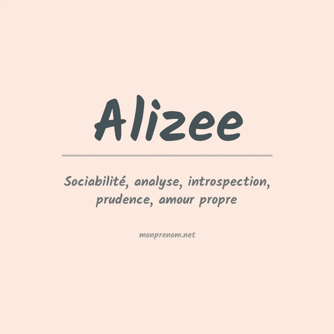 Prénom Alizee