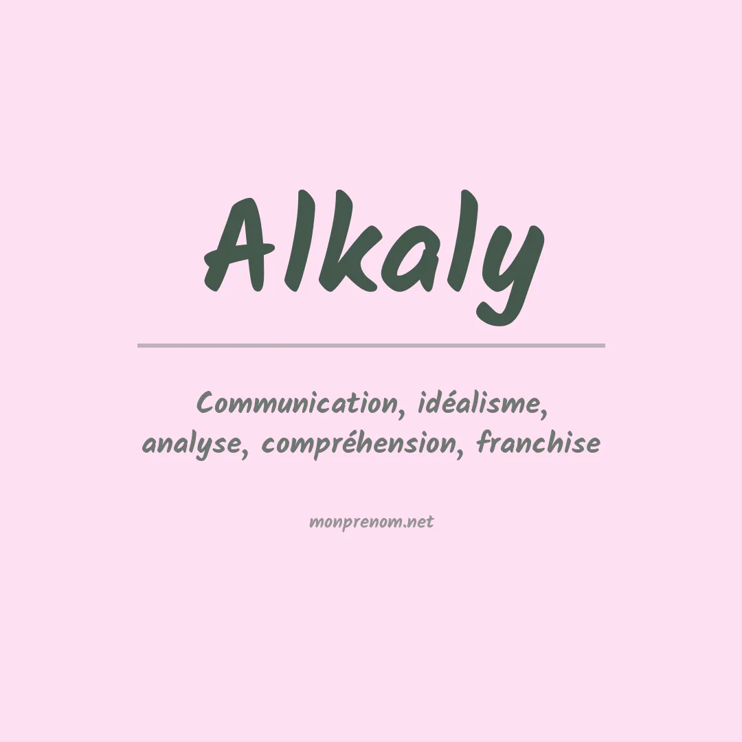 Prénom Alkaly