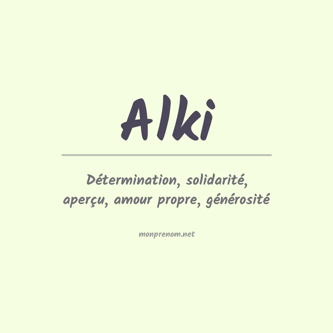 Prénom Alki
