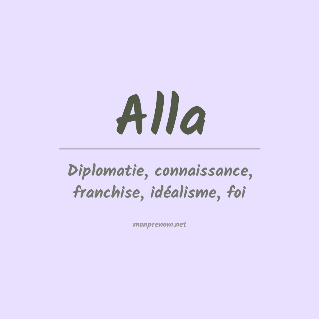 Prénom Alla