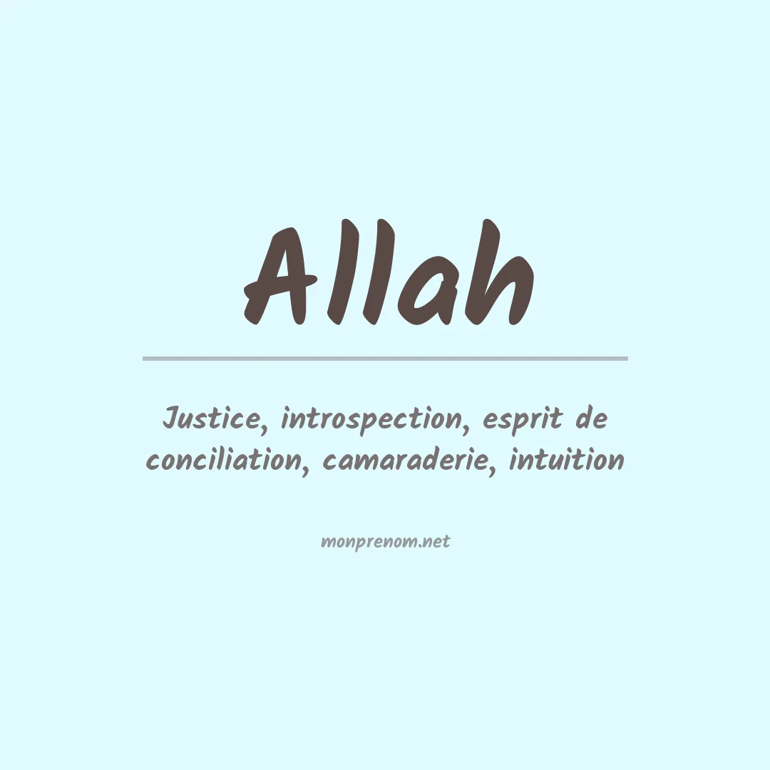 Prénom Allah