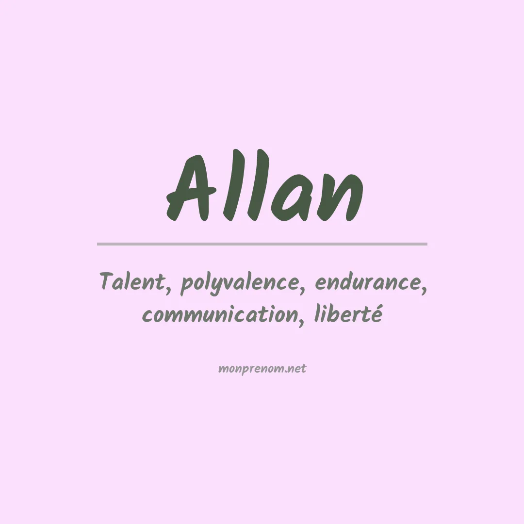 Prénom Allan