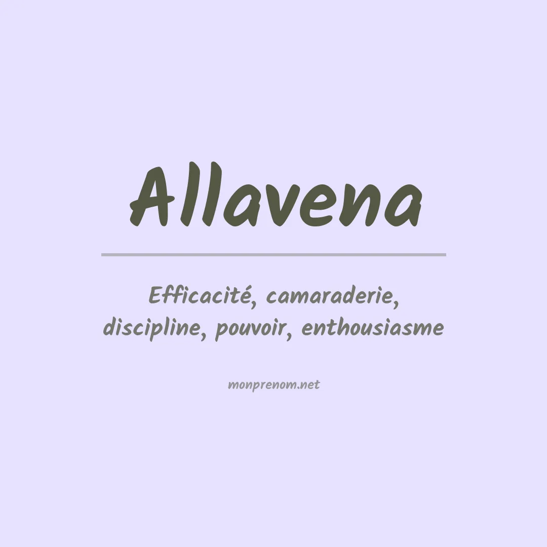 Prénom Allavena
