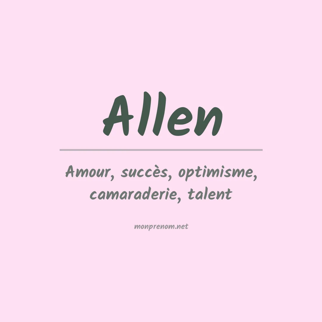 Prénom Allen