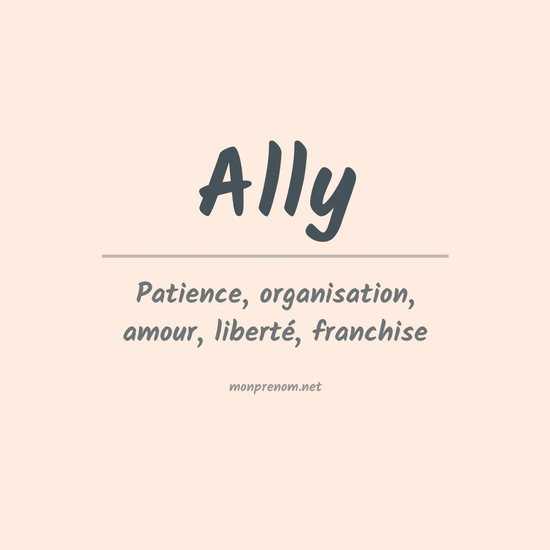 Prénom Ally