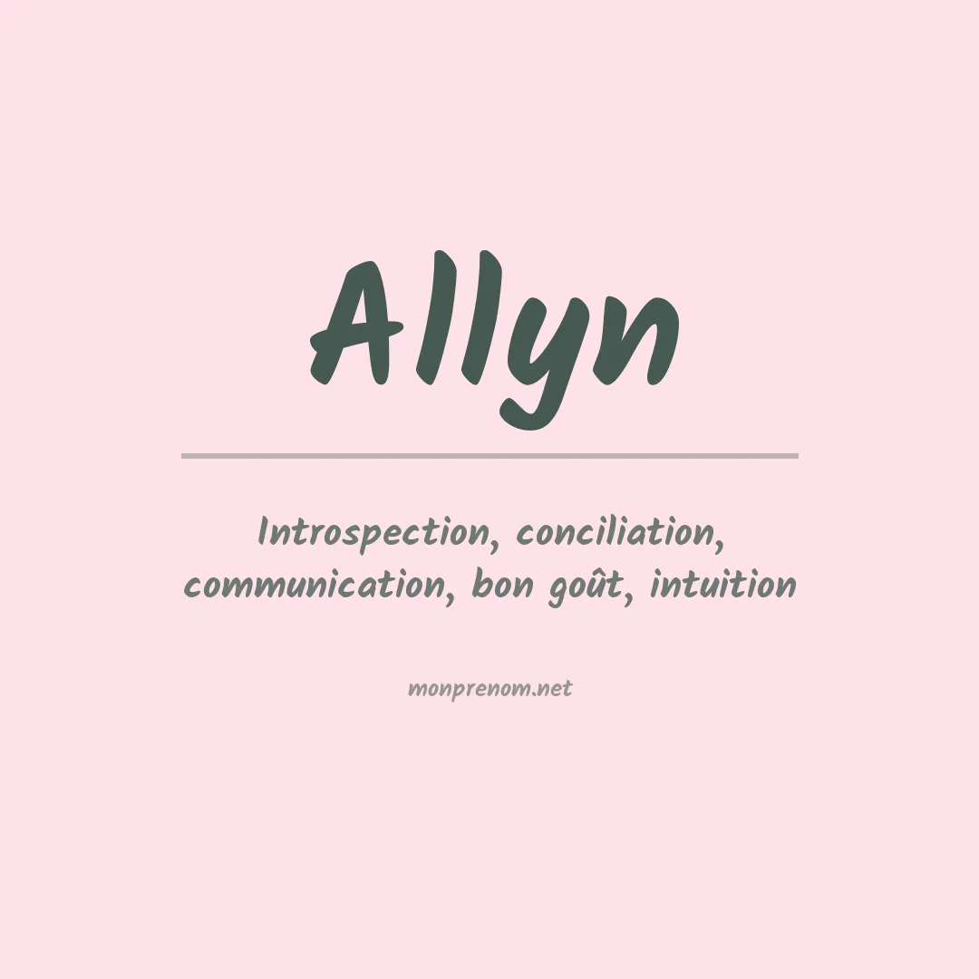Prénom Allyn