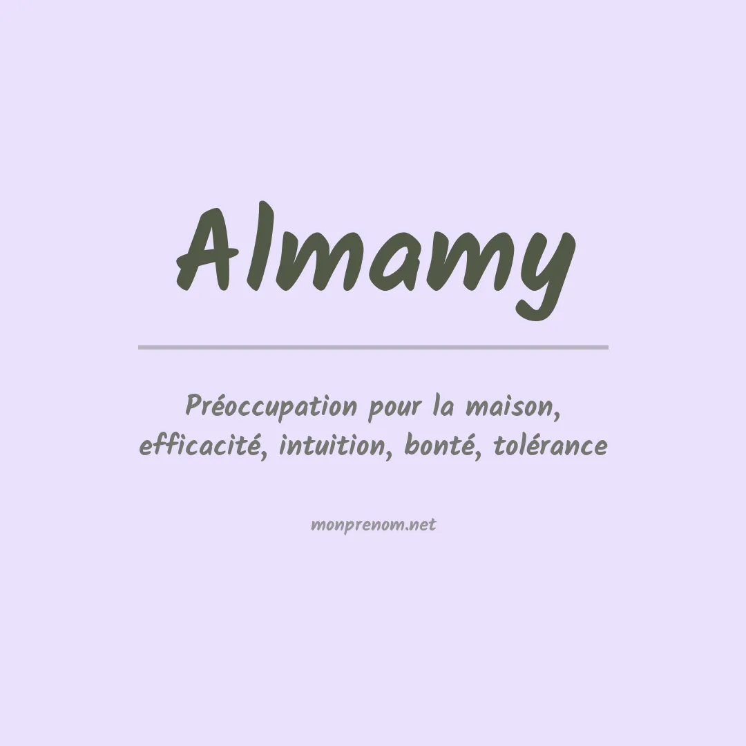 Signification du prénom Almamy