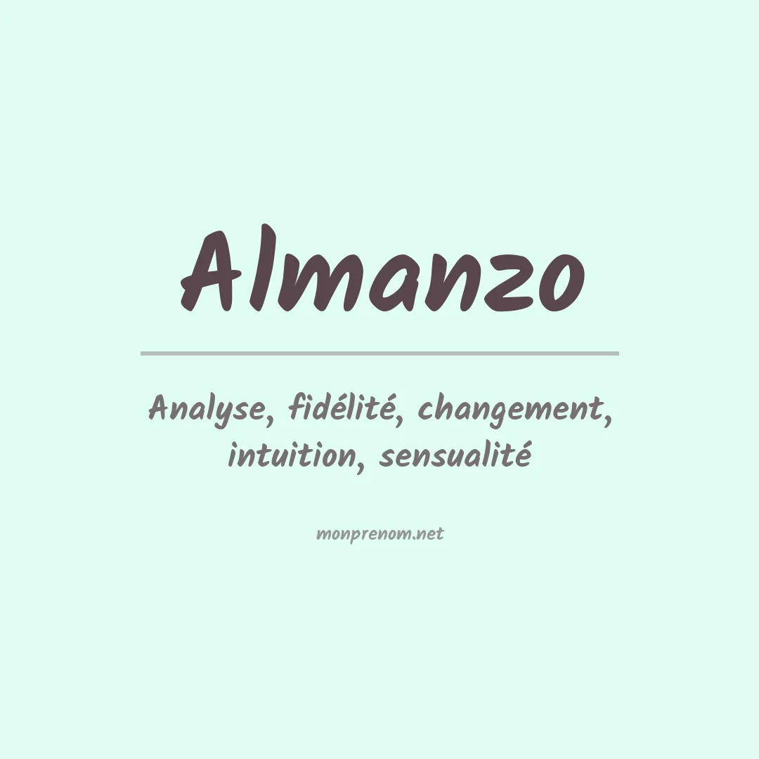 Signification du prénom Almanzo