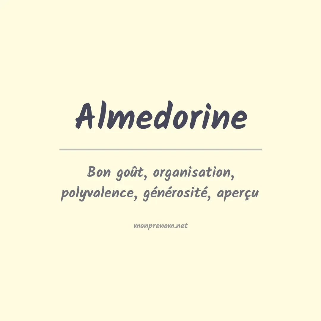 Signification du prénom Almedorine