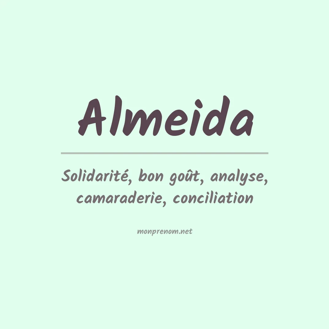 Prénom Almeida
