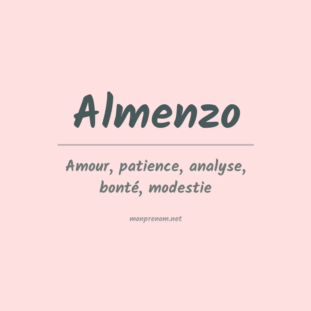 Signification du prénom Almenzo