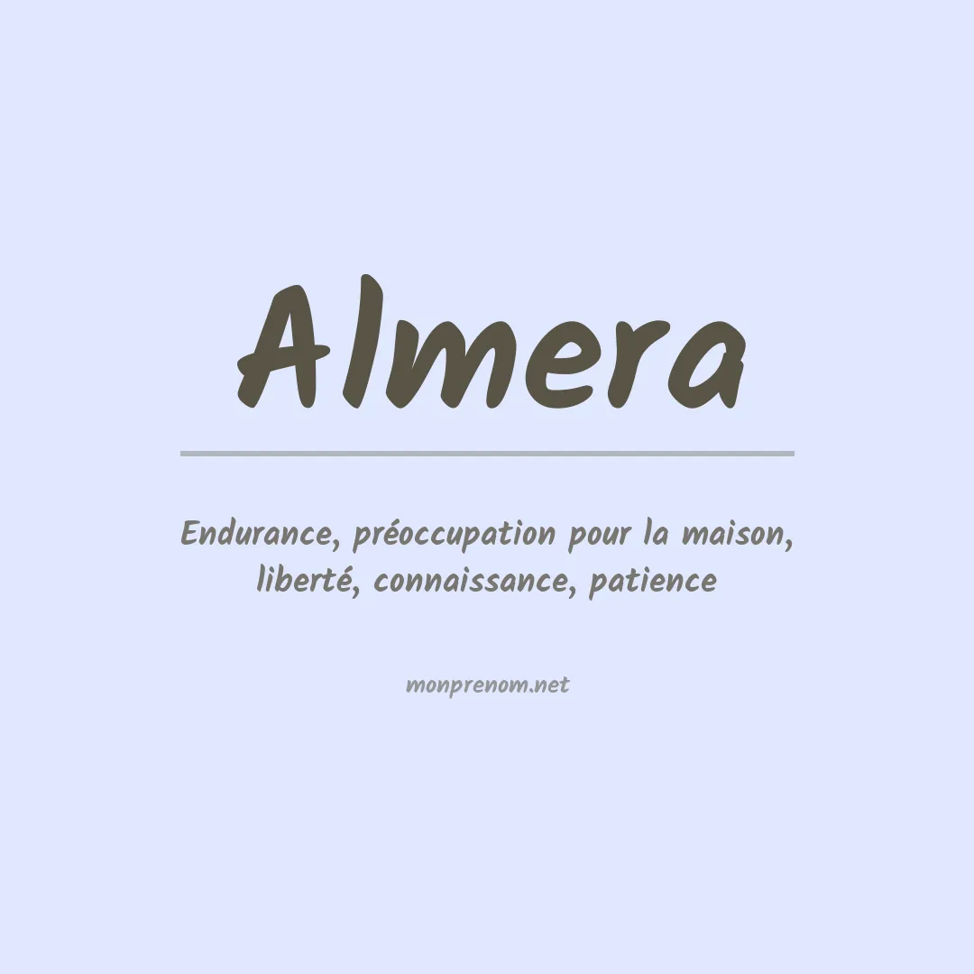 Prénom Almera