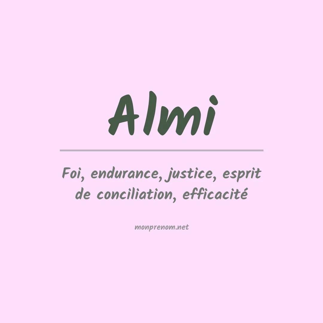 Prénom Almi