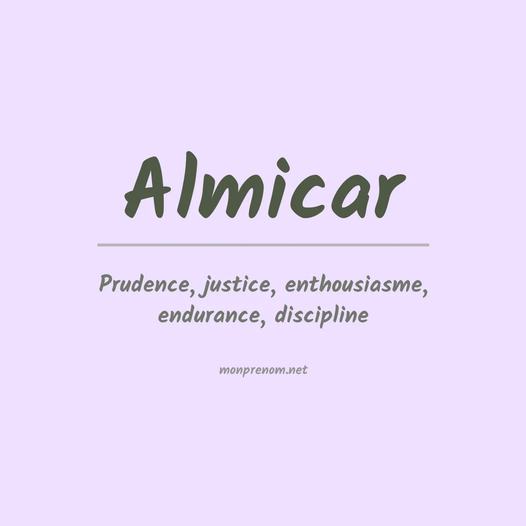 Signification du prénom Almicar