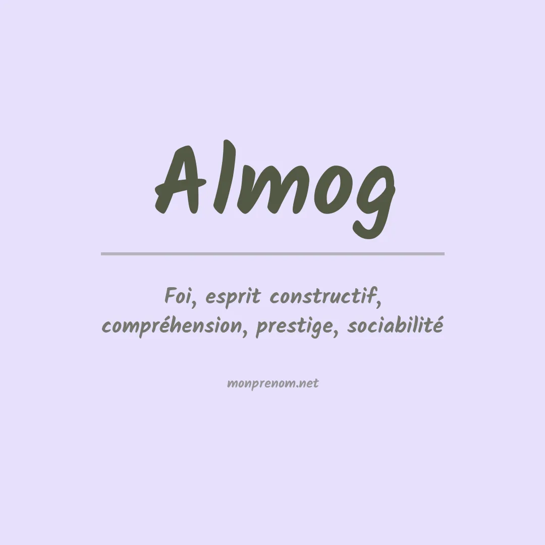 Signification du prénom Almog