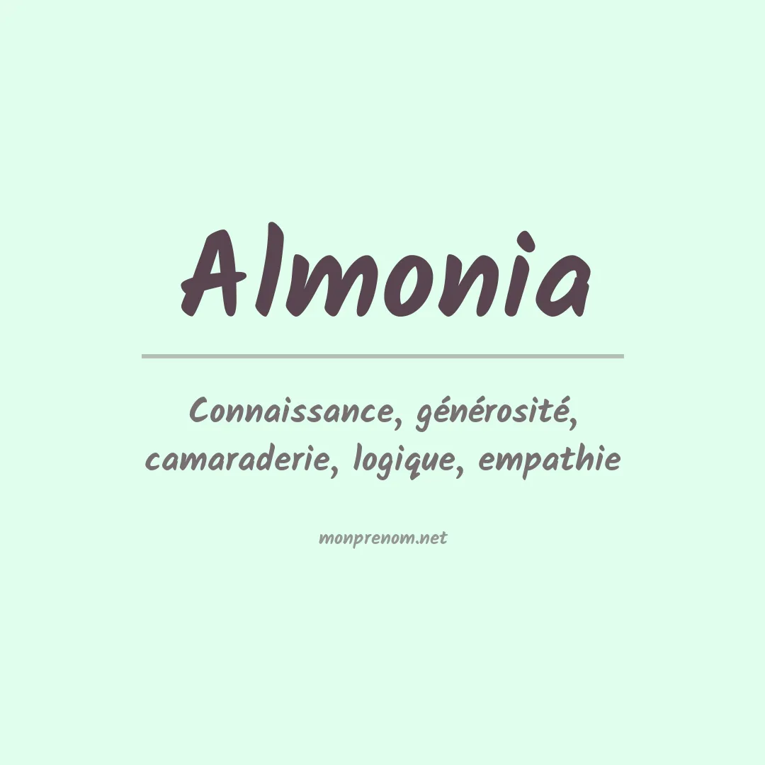 Signification du prénom Almonia