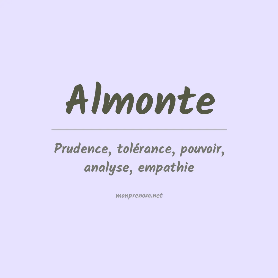 Prénom Almonte