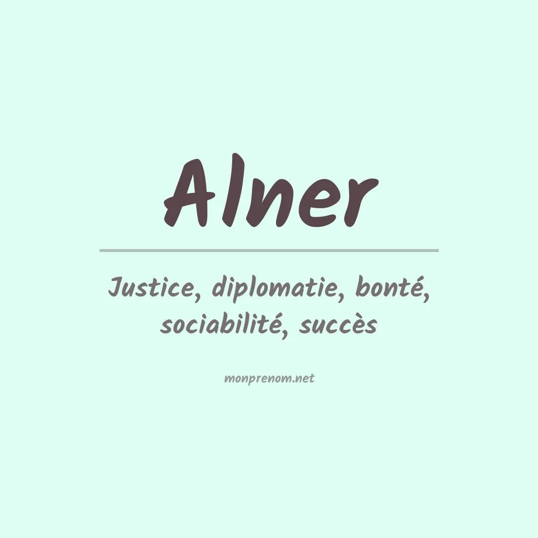 Signification du prénom Alner