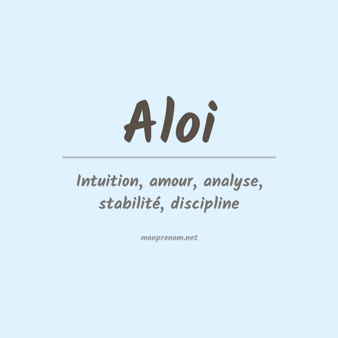 Prénom Aloi