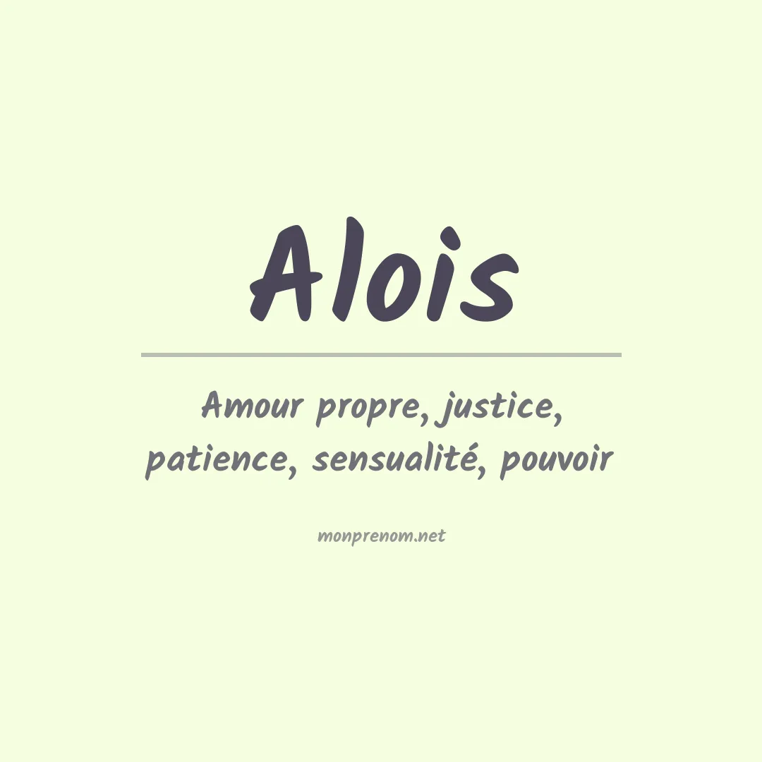 Prénom Alois