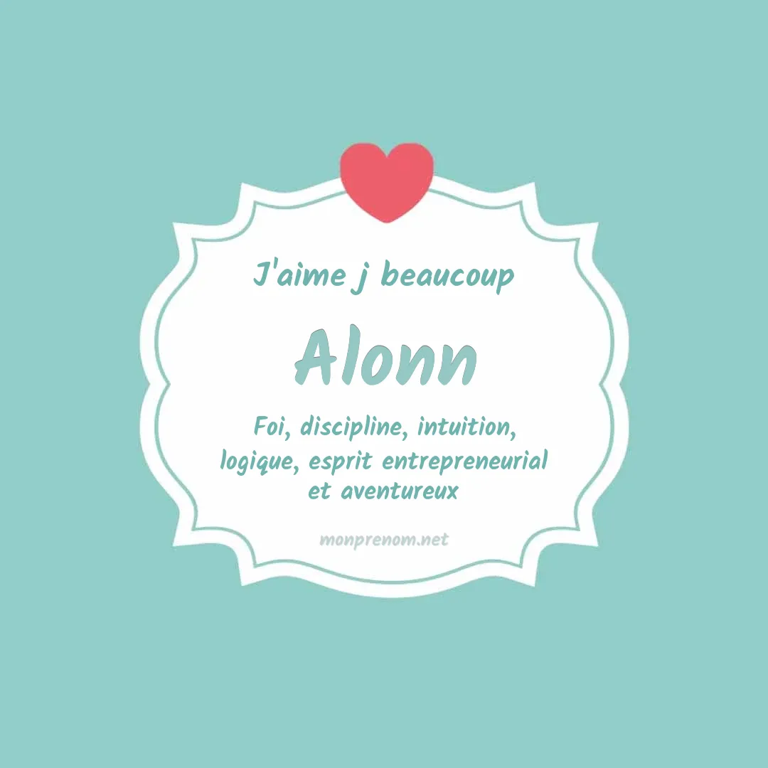 J'aime beaucoup Alonn